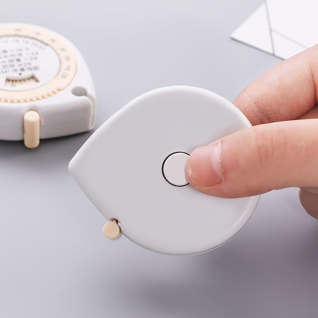 A Compact BMI Calculator Tape Measure, A 1.5-Meter/4.92-Foot Round Plastic Body Measuring Retractable Ruler, for Diet, Weight Loss, Fitness,