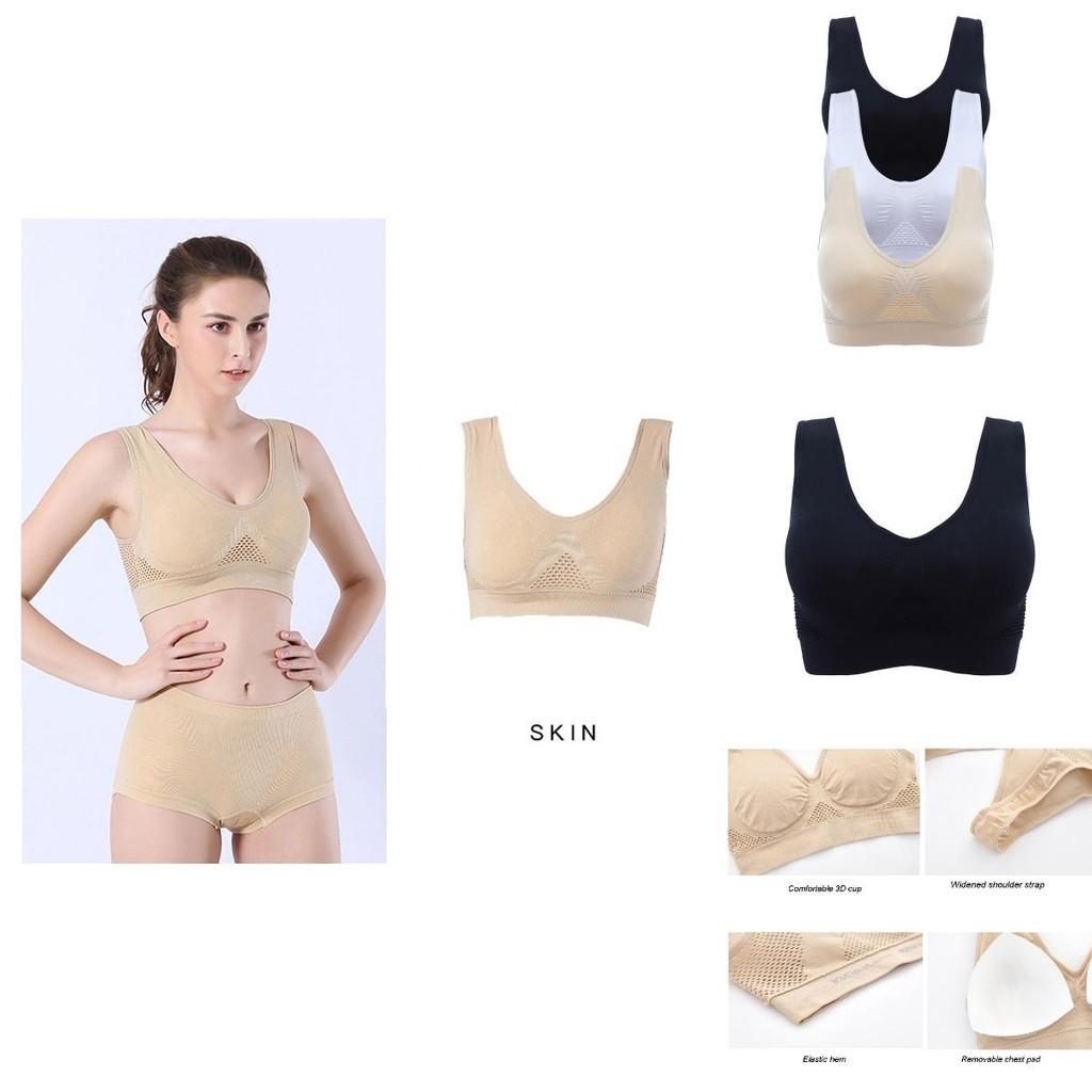 Breathable Hollow Out Padded Sports Bra For Women In Plus Size For Yoga And Gym