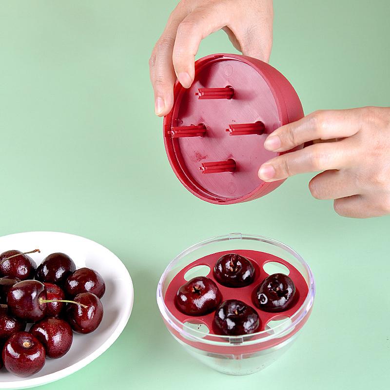 Cherry Pitter Tool Pitting Tool, 4 Holes Dates Core Upgrade Cherries Stoner Cherry Core Remover Fruit Seed Remover For Household