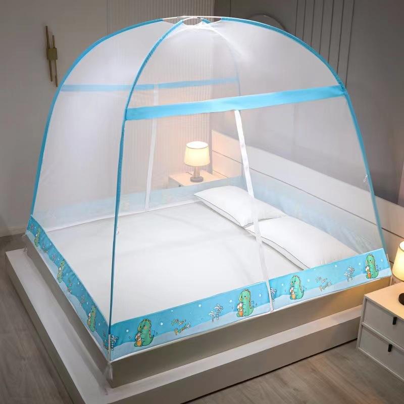 2022 Installation-free Yurt Mosquito Net Dust Top Household Encryption Thickened Student Dormitory Mosquito Net