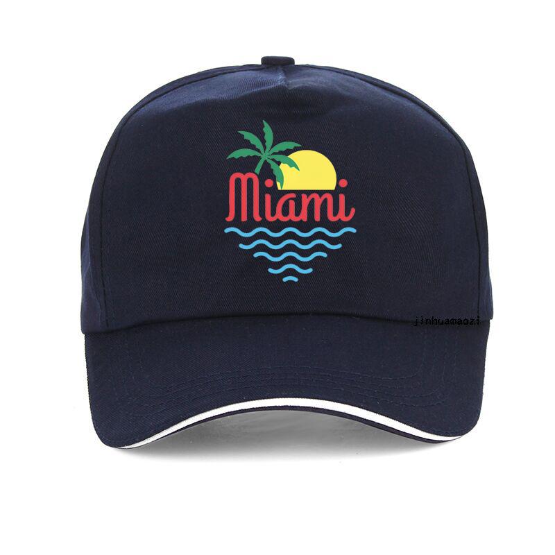 Miami Baseball Caps Christmas Hat Unisex Women Adjustable Dad Caps Streetwear Outdoor for Sun Hat