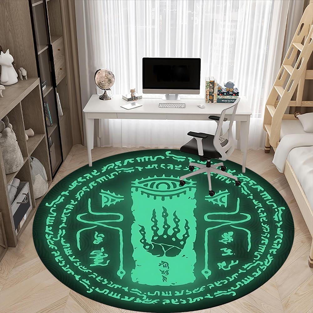 Legend of Zelda Office Round Area Rug, Indoor Mat Suitable For Office,Bedroom Living Room Home Decor, Room Deco A0908126