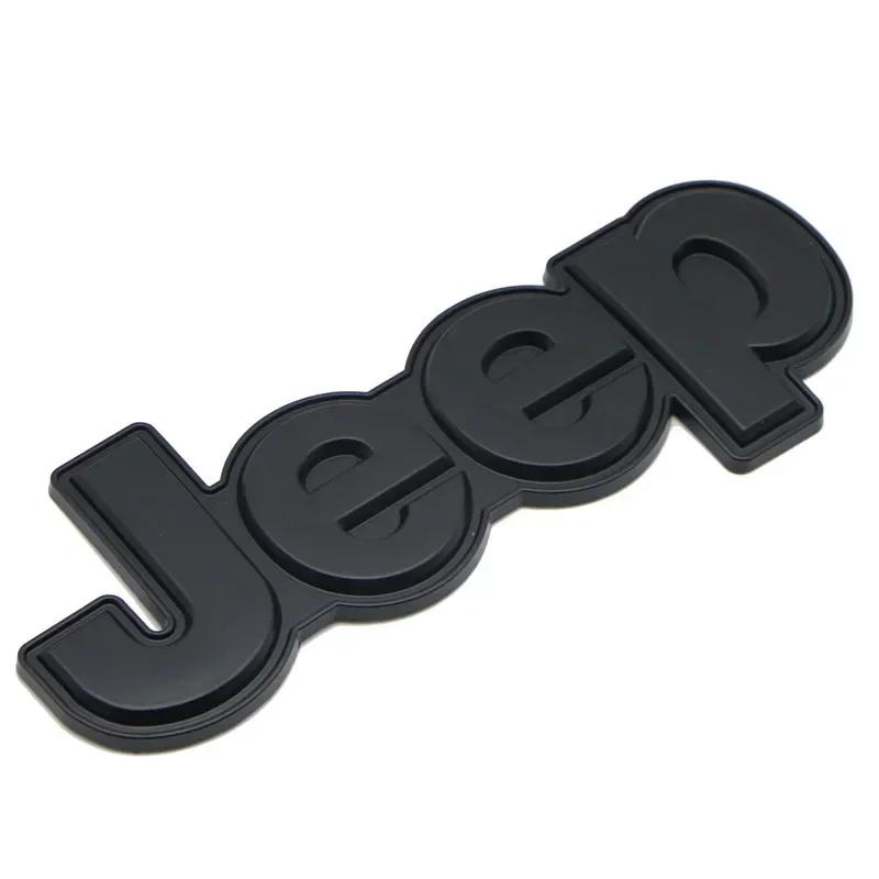 Metal Car Emblem Sticker for Jeep Grand Cherokee Wrangler Renegade Compass JK Patriot Auto Rear Trunk Badge Styling