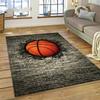 3D Vision Basketball Nets Printed Carpet American Street Living Room Sofa Anti Slip Tea Table Mat Fan Bedroom Decoration Mat