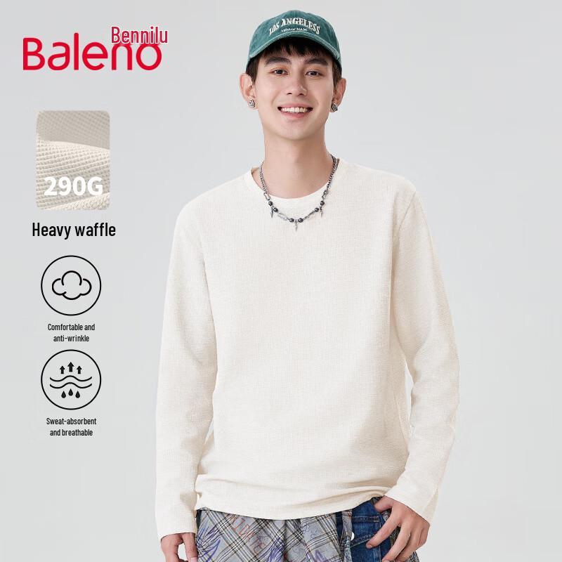 Baleno Men's Waffle Knit Long Sleeve T-Shirt