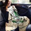 Slytherin Crest Poster - Hogwarts House Decor for Fans of Harry PotterPrint Blanket, Soft Blanket For Sofa Office Bed And Travelling Daughte