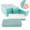 10pcs Reusable Handheld Styles Green-White Double-Sided Nail Buffers Block Polishing Pedicure Soft Sponge Nails File Tool