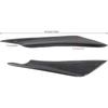 Frontstoßstangenlippe Splitter, Finnen-Canards Karosseriespoiler-Kit, 4 Stück Universeller Auto-Karosseriespoiler Frontstoßstangenlippe Splitter Finnen Zierleiste (Schwarz unlackiert)