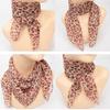 Leopard Print Scarf for Women Fashionable Soft Comfortable Fabric Neck Wrap Kerchief for Daily Commute or Daily Wear