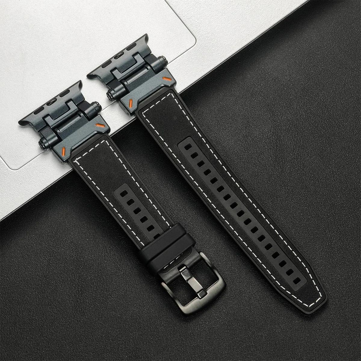 

Силиконовый ремешок для Apple Watch Strap Ultra2 49мм 46мм 45 44 42мм ТПУ Спортивные ремешки для apple IWatch Серии 10 9 8 7 6 5 4 Браслет Series 10 46mm