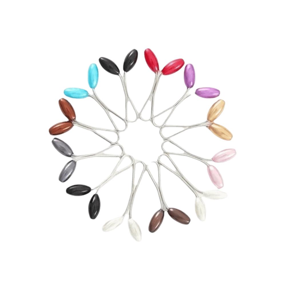 Pearl Teardrop Shape Scarf Buckle Multifunctional Portable U-shaped Clips Headscarf Accessories Decoration