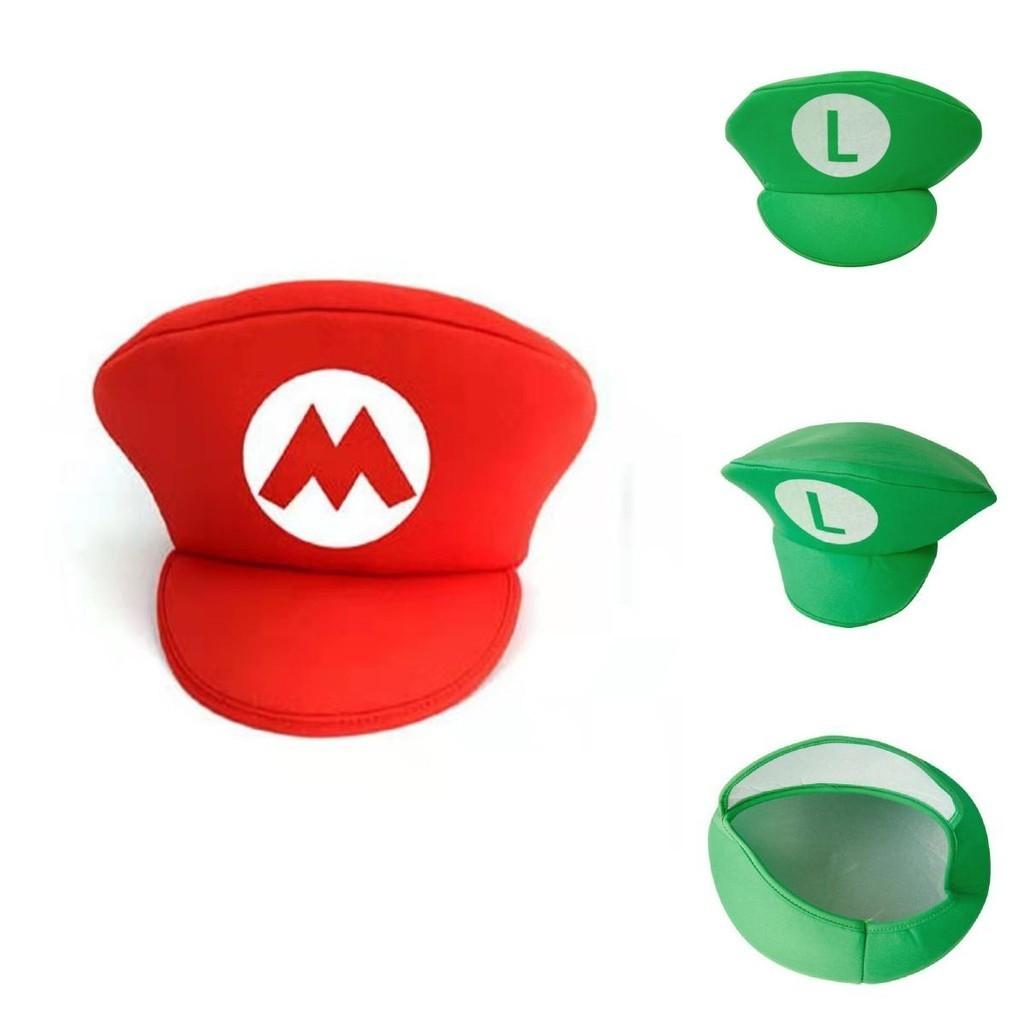 Sombrero Unisex de Cosplay de Super Mario Luigi Bros Para Adultos y Niños Accesorios de Disfraz de Halloween