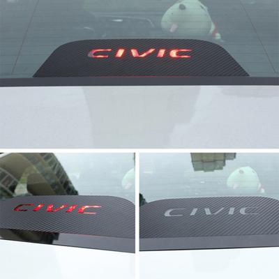 Autocolante auto adezive din fibră de carbon Decalcomanii Decor lumini de frână pentru Honda Civic
