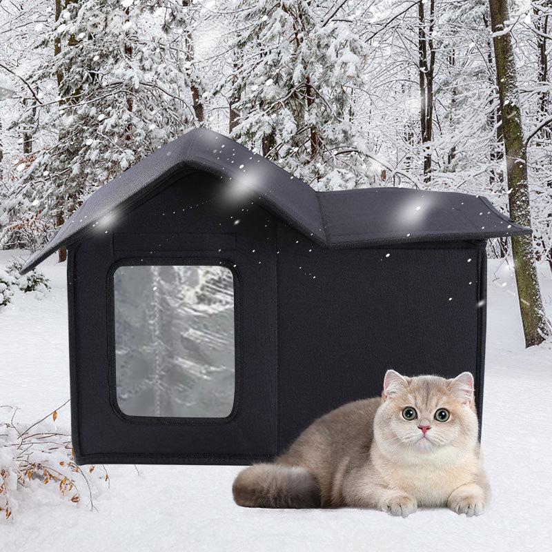 Durable Outdoor Pet House: Windproof, Waterproof, Collapsible, Washable, Easy Storage