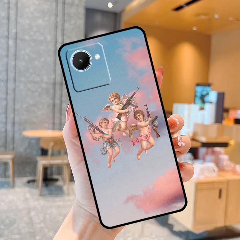 Cartoon Angel Baby Printing Case For Realme C55 C33 C31 C35 C30 C11 C15 C25s C21Y GT Neo 5 3T 2T 8 9 10 11 Pro Plus