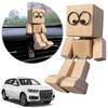 Shaking Wooden Man Figurine, Handmade Shaking Feet Wooden Doll,Car Ornaments,Funny Wood Desktop Decor, Car Dashboard Decorations