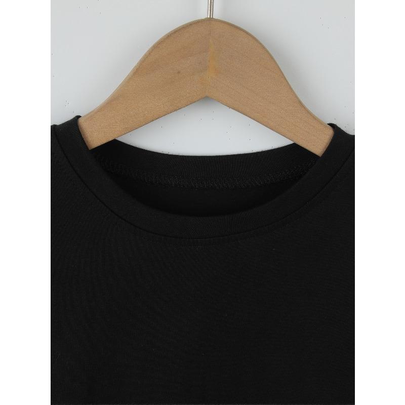 European sizes Boys T-shirt"Promoted to Big Brother" Boys"Print For Comfortable And Casual Round Neck Short Sleeves