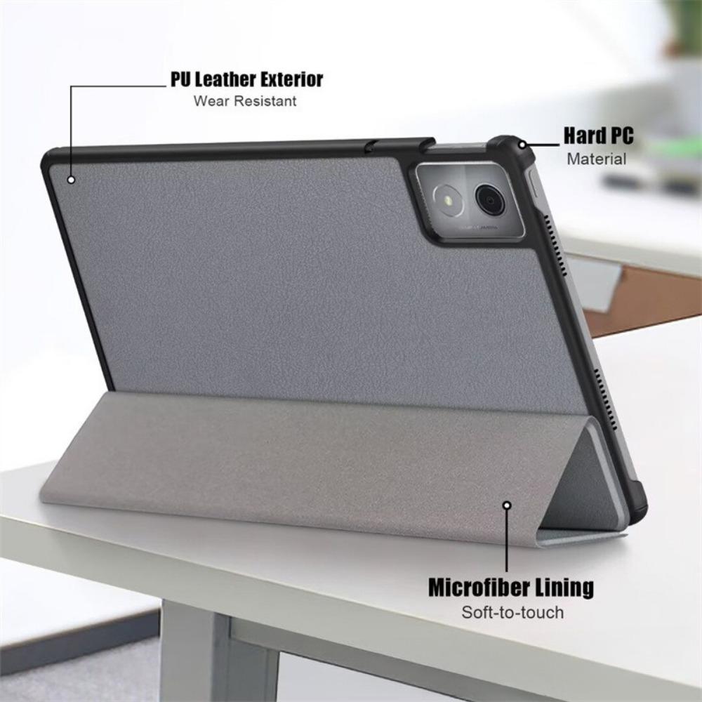 For Lenovo Tab K11 Plus Case 11.5 Inch Genuine Leather Cover with Auto Sleep Wake Feature for Tablet Protection