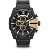 Relógio masculino DZ4338 Pulseira preta Mostrador preto 51mm + caixa
