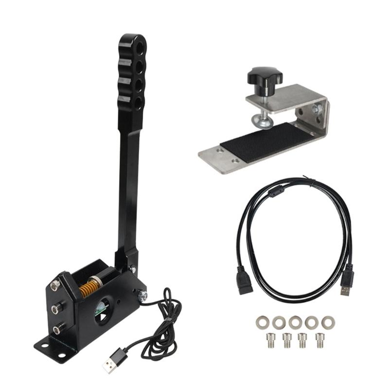 

Compact USB Handbrake Sensors For G27 G29 Racing Wheel Durability Metal Construction PC Gaming Accessory Plug And Play 1