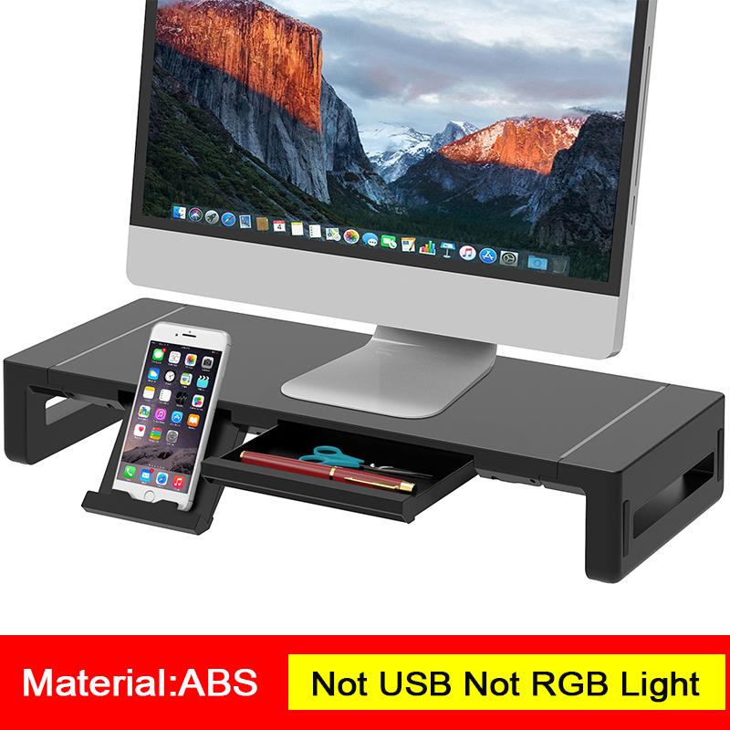 Monitor Stand Riser with USB 3.0 Multifunctional Foldable Height Adjustable Computer Stand Desk Shelf Riser for Desktops Laptops