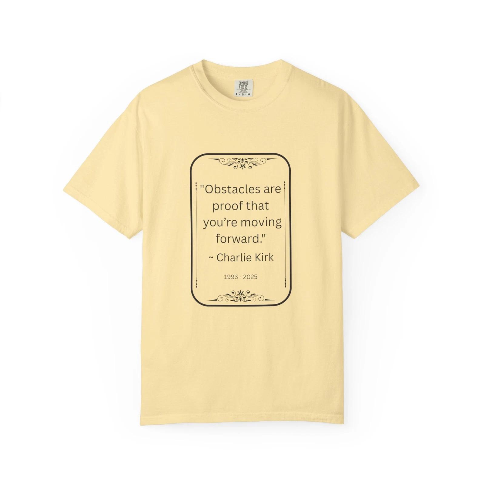 Charlie Kirk Quote T-Shirt - Motivational Apparel, Gift for Friends, [...] L