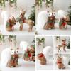 Christmas Woven Fox Squirrel Decor With European Style For Holiday Display