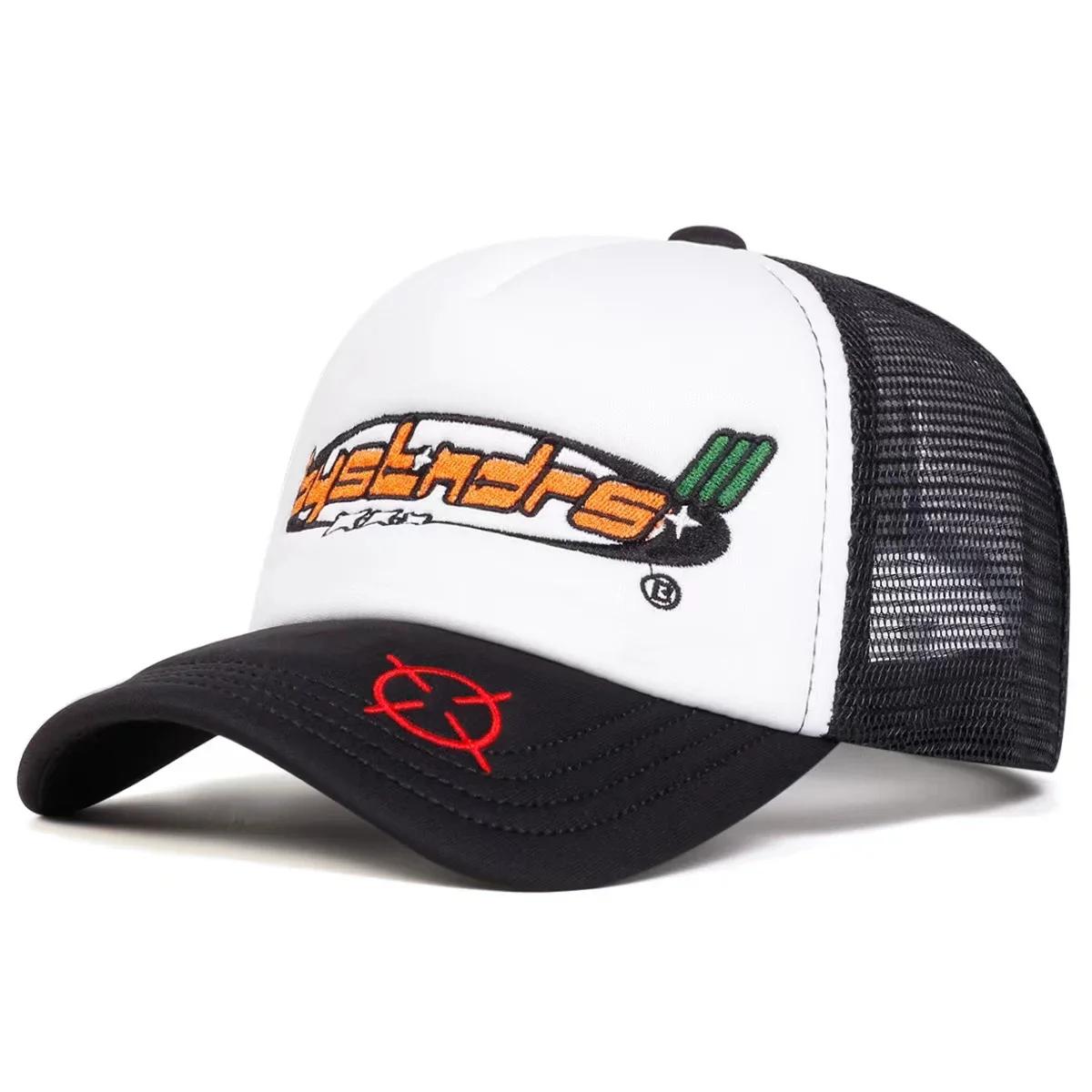 

Unisex Bystndrs Letter Embroidery Baseball Net Caps Spring and Summer Outdoor Adjustable Casual Hats Sunscreen Hat чорний білий колір