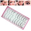 10 Paare Damen Untere Untere Falsche Falsche Wimpern Augenwimpernverlängerung für Alltag Party