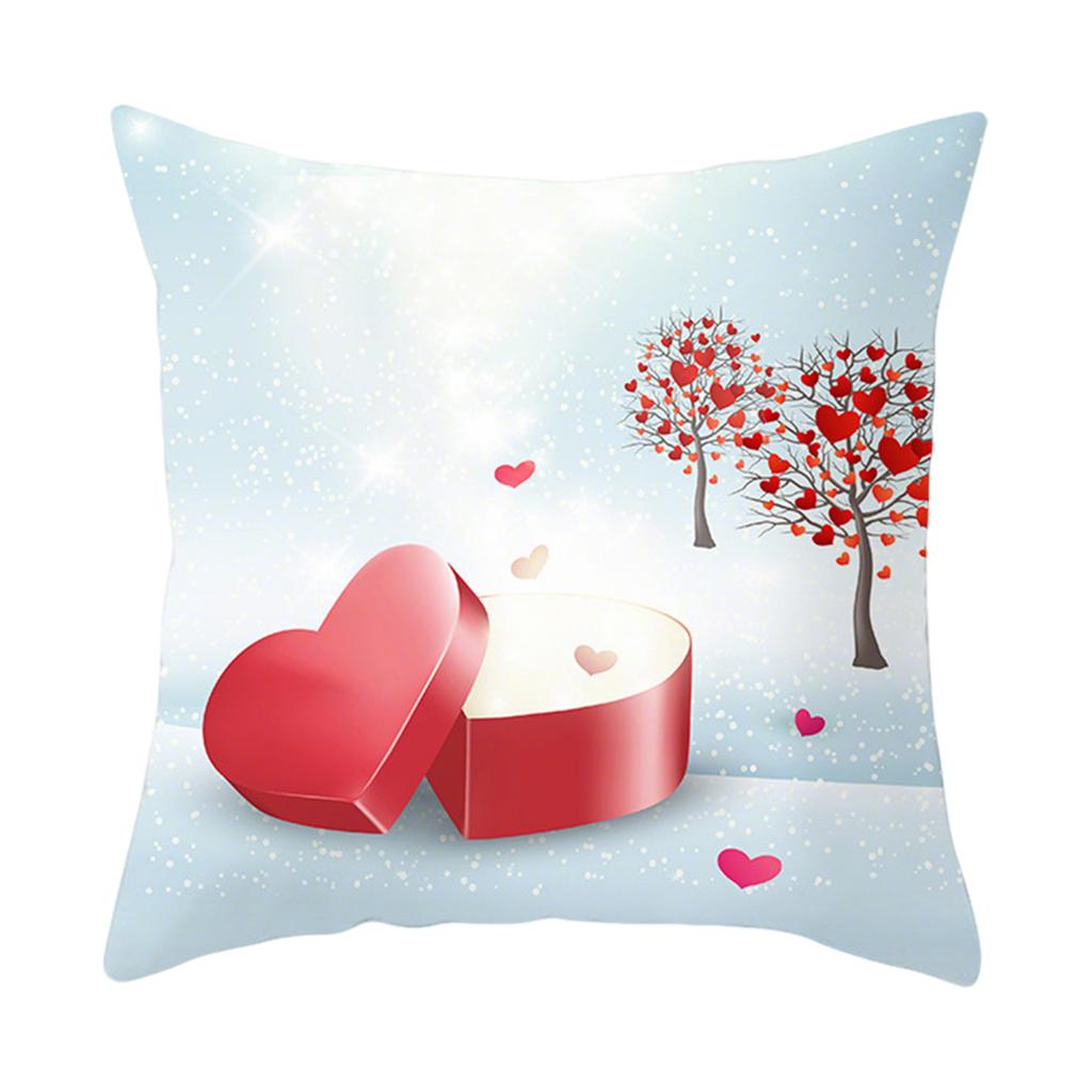 Valentine's Day Decor Pillowcases 4,Pack, Love Heart Printed Cushion Covers For Sofa/Bed,Red Black Pillow Cases For Home Decoration