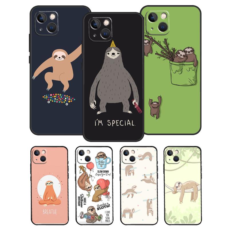 Funny Cute Sloths For Huawei Nova Y72 Y73 Y60 Y70 Y90 Y61 Y91 7i 8i 11i 12i 12s 9 10 SE P20 P30 P40 Lite Case