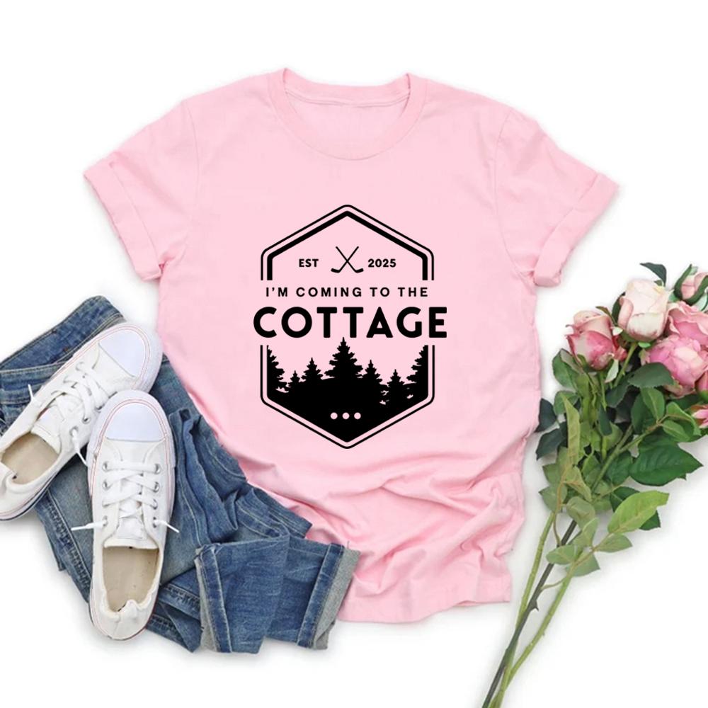Coming To The Cottage T-Shirt Hockey Romance Inspired Shirt Heated Rivalry Booktok Tee Unisex Short Sleeve Tshirt Outdoors Tee