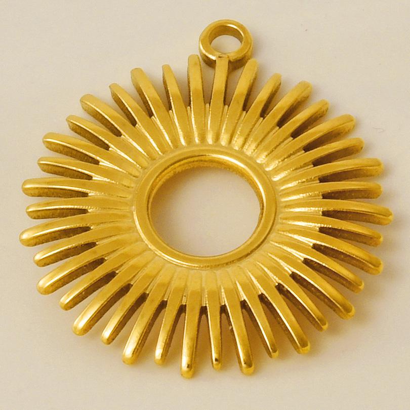 6pcs/Lot DIY Sun Moon Star Pendant Charm PVD Stainless Steel Charms For Jewelry Making Bulk Crescent Materials To Make Bracelets
