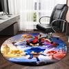 1pc Sonic1 Print Round Carpet Chair Round Carpet Suitable for Bedroom Living Room Home Decorative Carpet