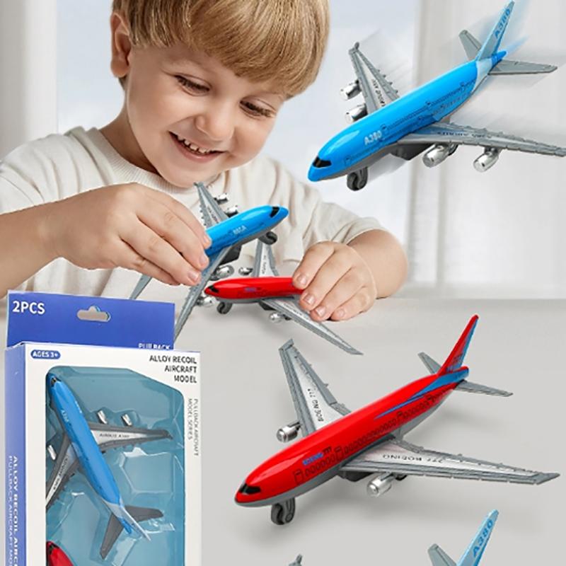 1/2 Stück Sammellegierung B777 A380 Flugzeug für Jungen Kinder Geschenk Simulationsmetallflugzeug 1:400 Aluminium Verkehrsflugzeug Modell Spielzeug