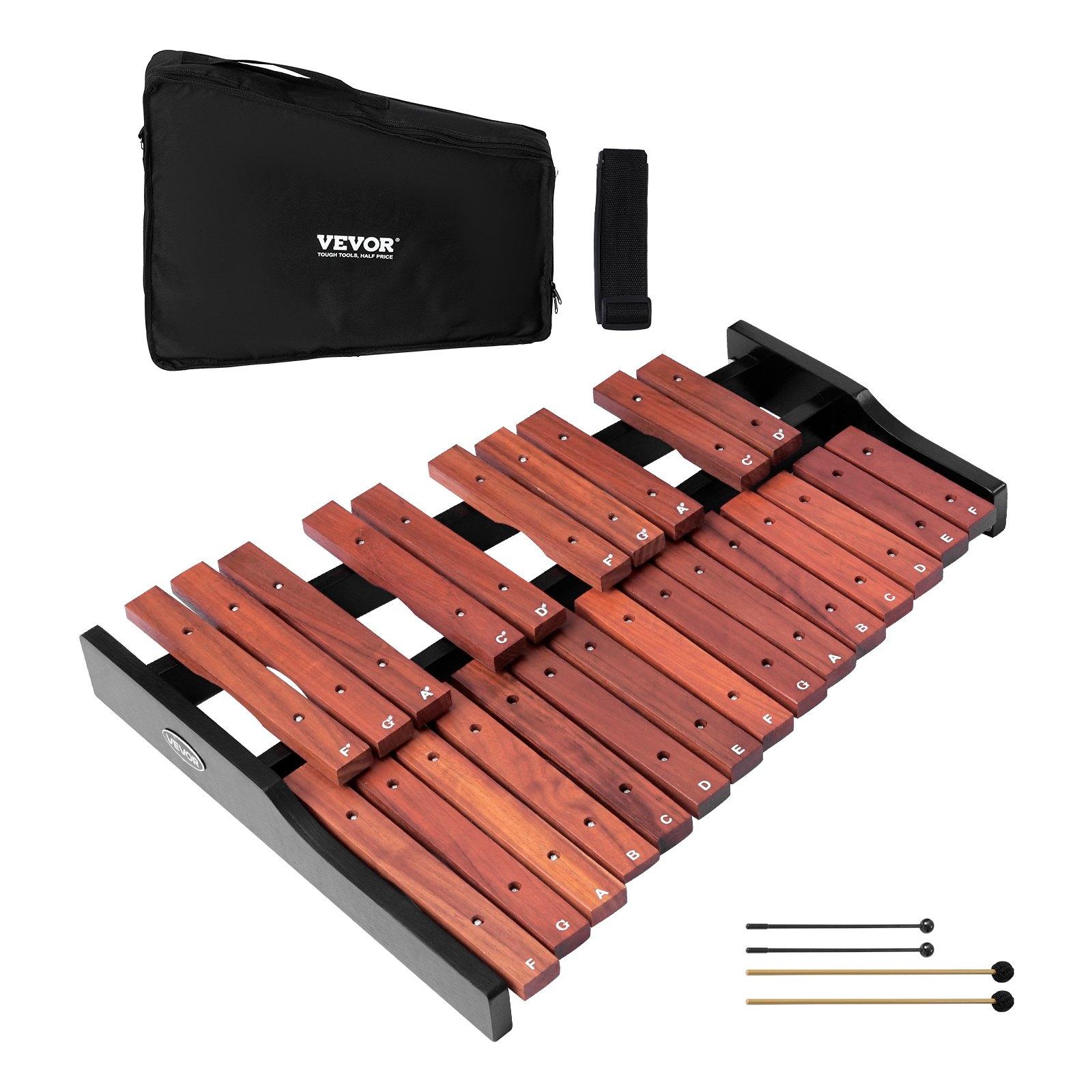 VEVOR Glockenspiel Xylophone, 25 Notes, Wooden