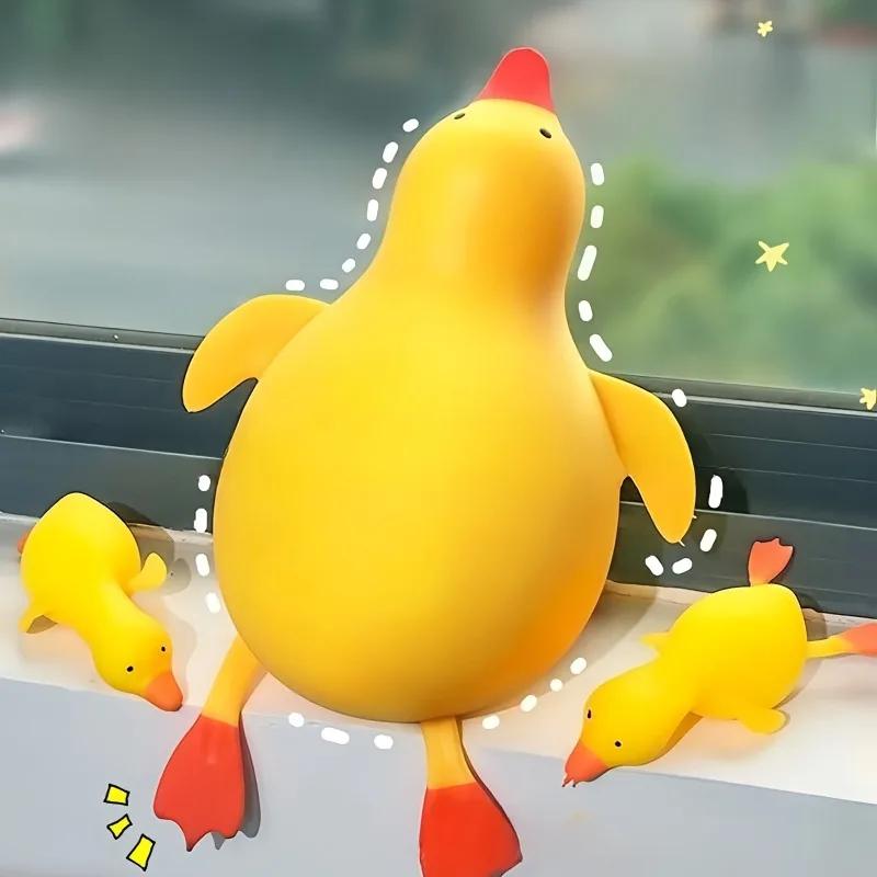 Squishy Antistress Duck Fidgets Toys Cute Goose Animals Vent Toys For Kids Adults Decompression Stretch Toys Friends Best Gift