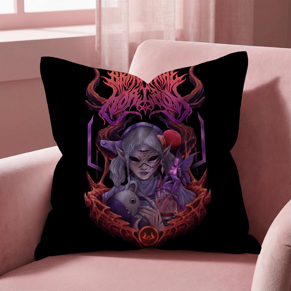 Bring Me The Horizon Cushion Cover Multi-Scene Pillow Cover for Home & Car - Reversible, Soft & Durable for Daily Use