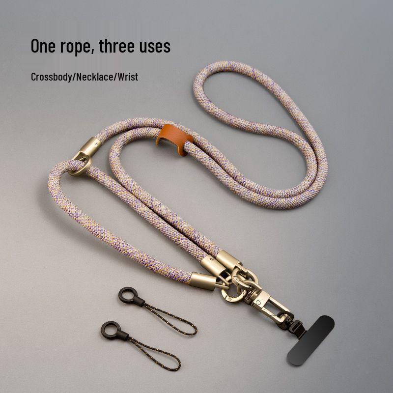 3-in-1 Mobile Phone Lanyard: Crossbody, Shoulder, Neck & Wrist Chain - Elegant and Stylish