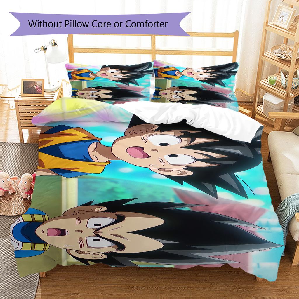 Broli Pattern Bedding,Quilt Set Quilt Cover Pillowcase Home Birthday Gift (1 * duvet cover + 2 * pillowcase, without core)