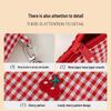 Cherry Plaid Large-Capacity Makeup Bag - Portable Cosmetic Organizer