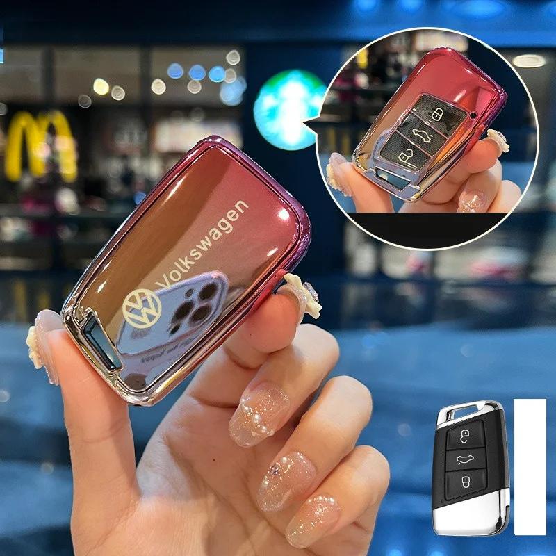 

VW GTI GOLF 2026 Hot For VW VOLKSWAGEN Fashions TPU Car Key Cover Case Holder Shell Protection For VW Volkswagen Magotan Passat