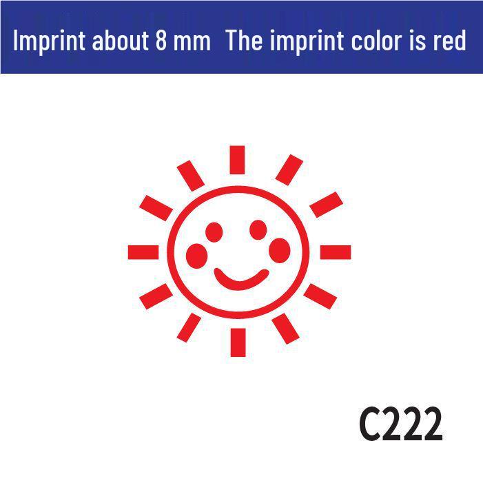 Mała Okrągła Pieczątka Nauczyciela: Pięcioramienna gwiazda dla zachęty i kontroli jakości