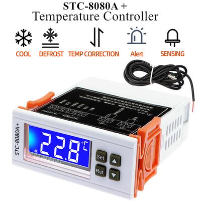 STC-8080A + Digitaler Thermostat Temperaturregler Kühlschrank Kühlung Automatischer Abtautimer Intelligente Einzelsonde