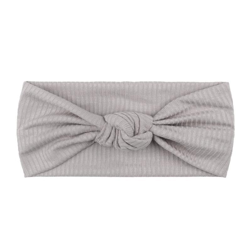 New baby headband headband, children's plain bow headscarf hair accessories, baby knotted headband.