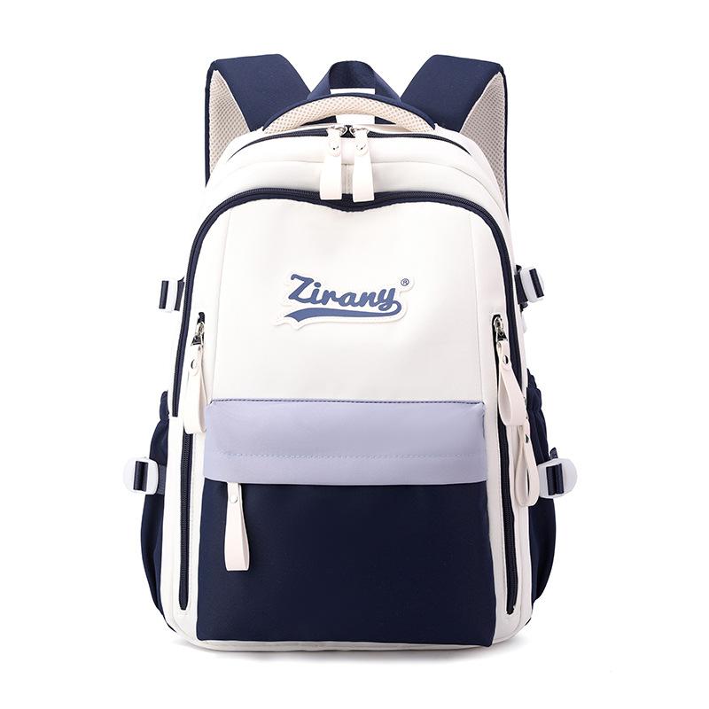 Student Japanese large-capacity backpack Girl simple and versatile schoolbags backpack Unisex polyester material school bags