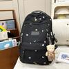 Schoolbag New Schoolbag Women's High Value Star Embroidery Korean Ins College Style Junior High School Students Multi-compartment Backpack