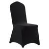 100 Pcs Black Chair Covers, Polyester Spandex Chair Cover, Stretch Slipcovers for Wedding Party Dining Banquet Flat-Front Chair Covers, Fits Chair