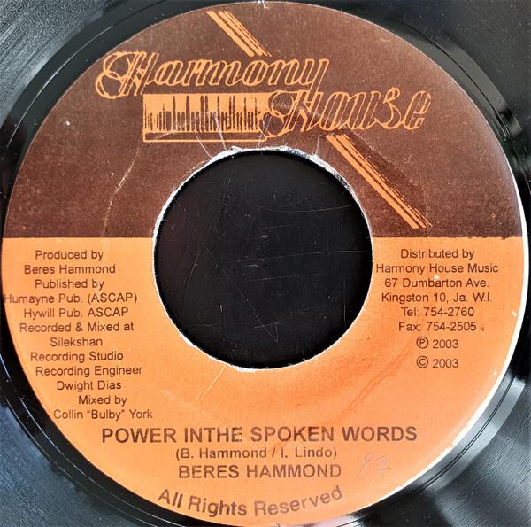 7inch Record BERES HAMMOND - Power In The Spoken Words NONE Harmony House 2003 Jamaica Reggae, Ska & Dub Used
