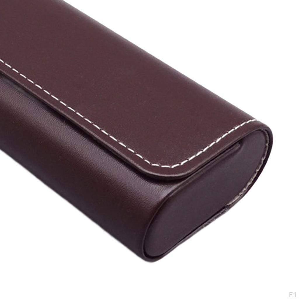 Eyeglasses Box Eyewear Display Lightweight Storage Organizer Easy to Clean Multiuse PU Leather